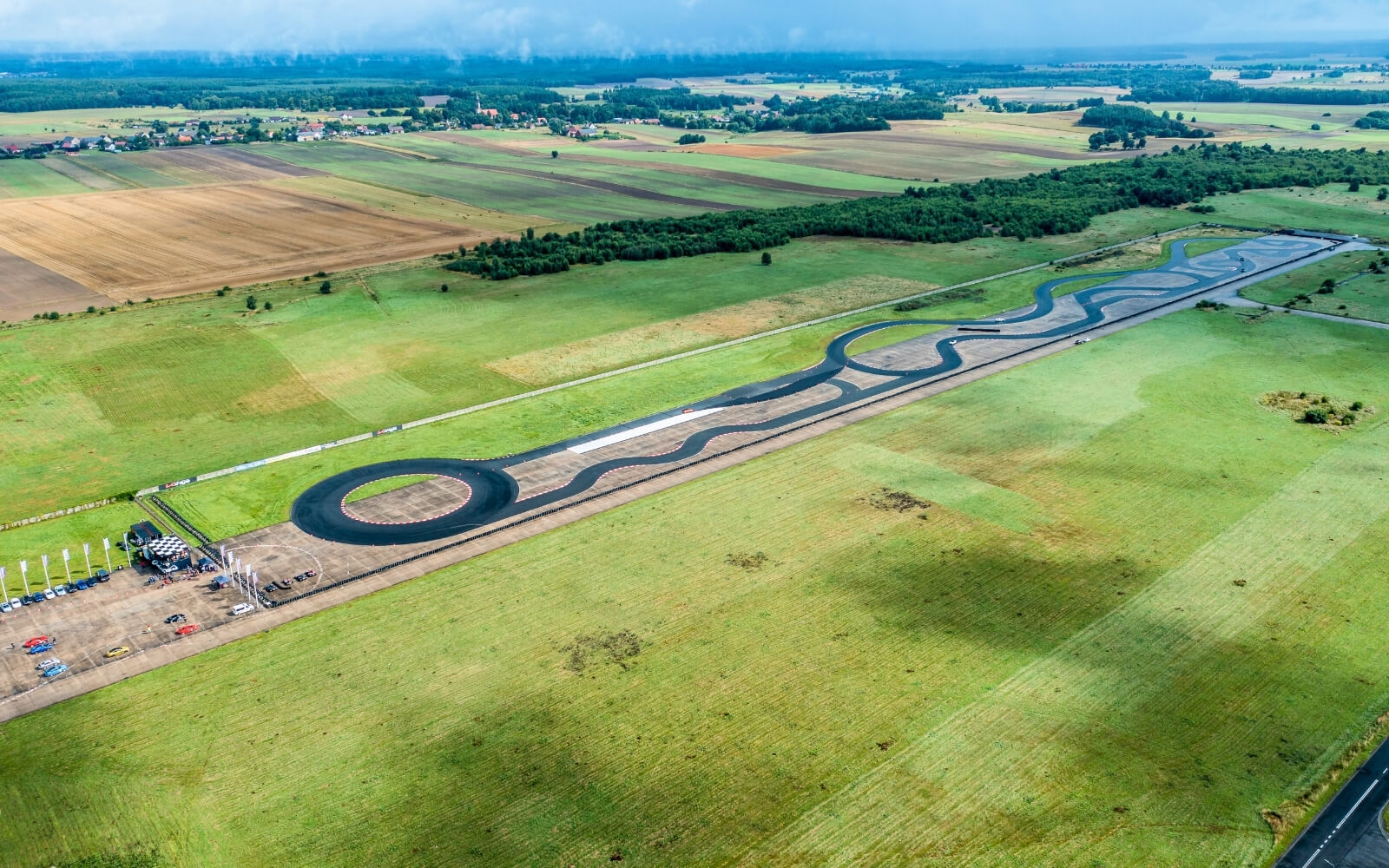 Tor Krzywa - widok z drona
