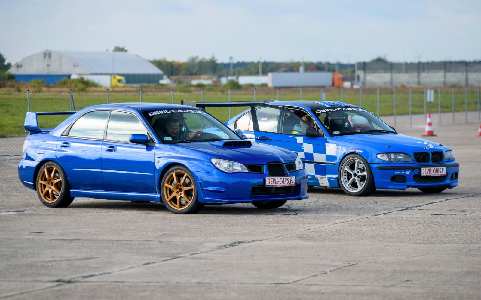 subaru impreza i bmw m power na torze